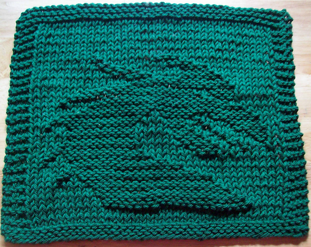 Dragon Head Too Knit Dishcloth 
