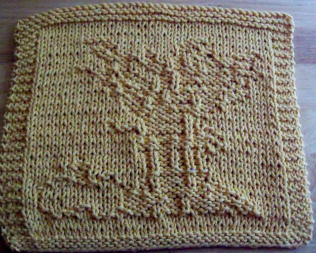Hay Bail Knit Dishcloth Pattern 