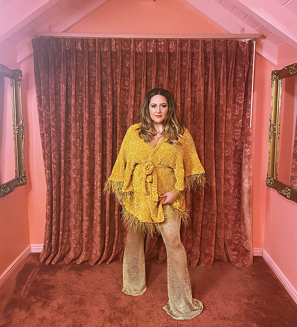 Ravelry: Fifi Feather Robe pattern by Disco Stitch