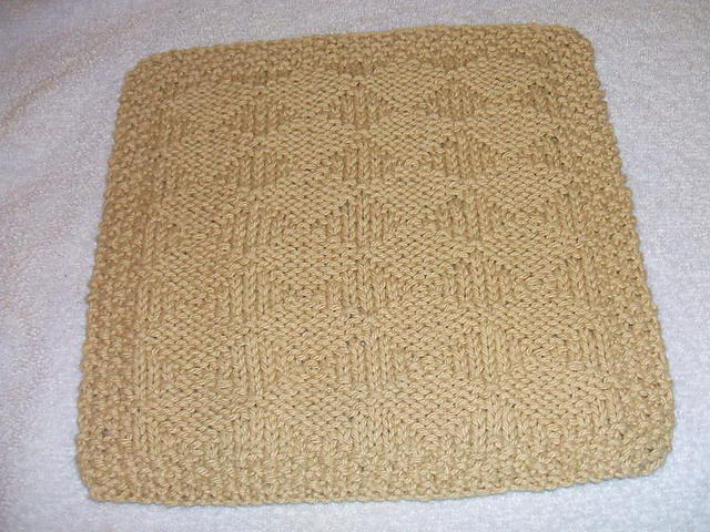 Reversible Diamond Dishcloth
