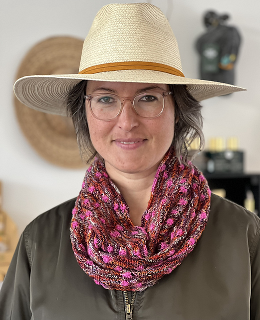 Ravelry Desert Bloom Cowl pattern by Dana Fehrenbach