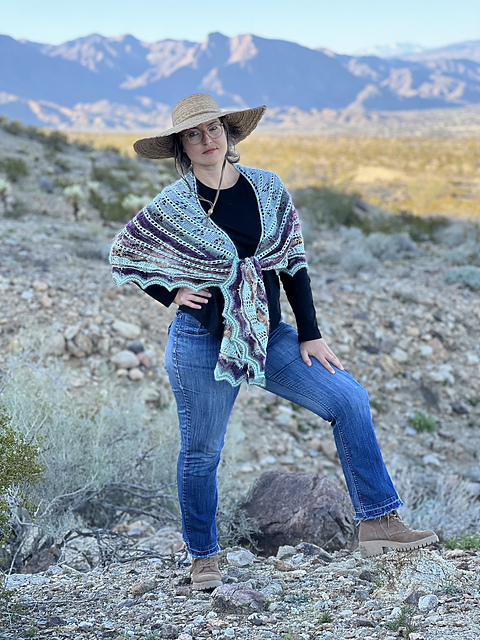 Sierra Bloom Romance Shawl