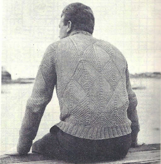 Diamond Design: Man's Pullover