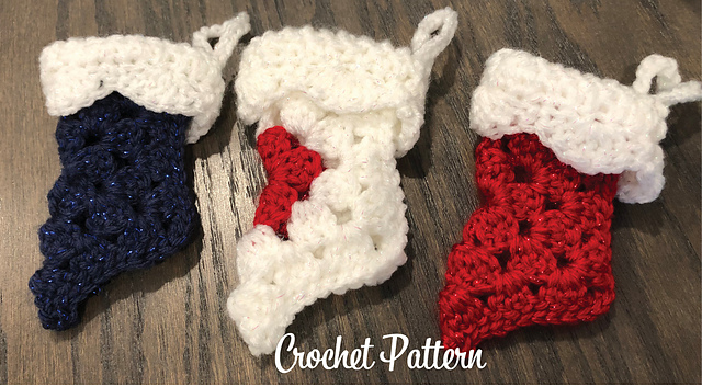 Mini Granny Square Stocking