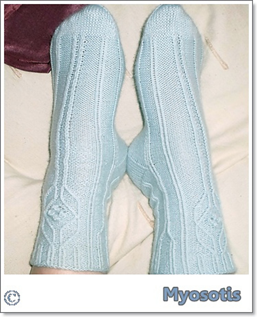 myosotis socks / chaussettes myosotis