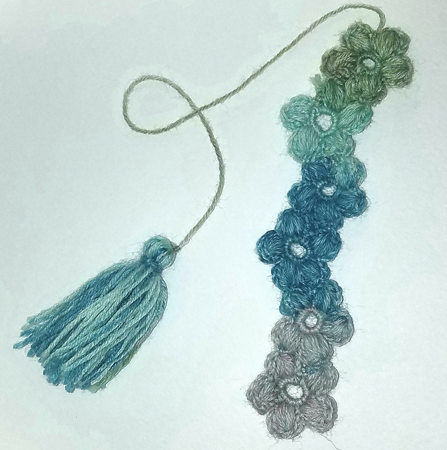 Puff Flower Bookmark