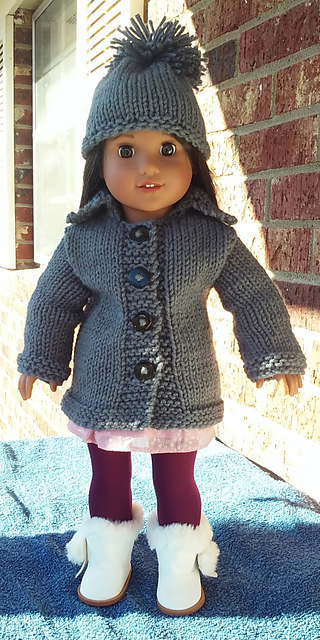 Basic Knitted Jacket & Beanie