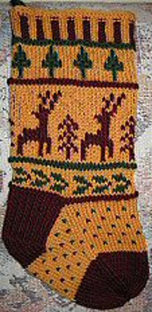Stag Christmas Stocking