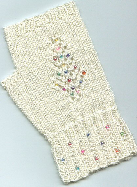 Lace Tree Fingerless Gloves