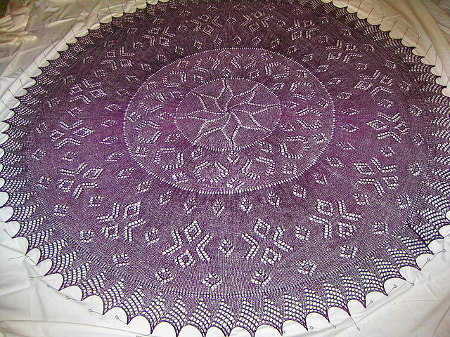 Starry Night A Pi Shawl