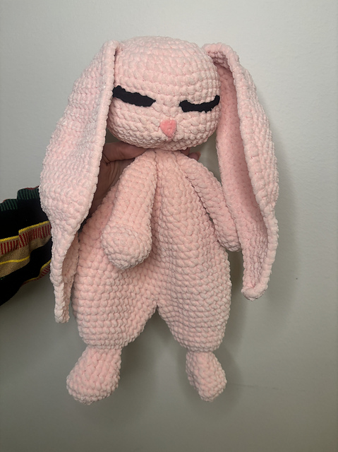 Ravelry: Bunny Snuggler pattern by Donna Loops