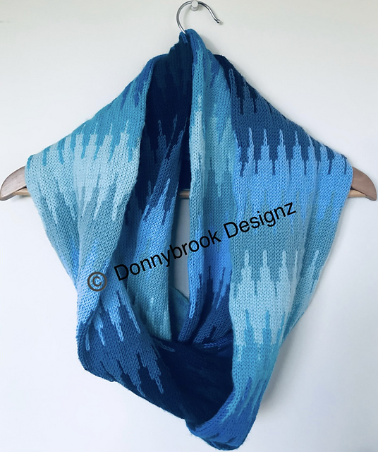 Scrappy Zig Zag Infinity Scarf