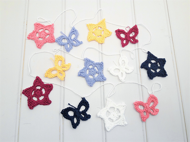 Butterfly and flower Garland