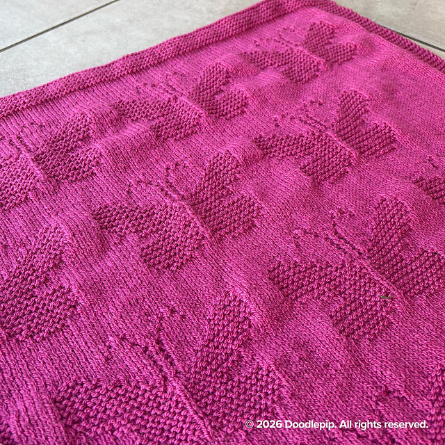 Butterfly Knit Blanket