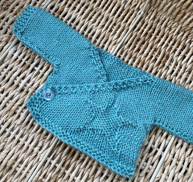 Preemie Baby Wrap over Cardigan