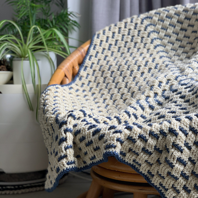 Granny Weave Crochet  Blanket