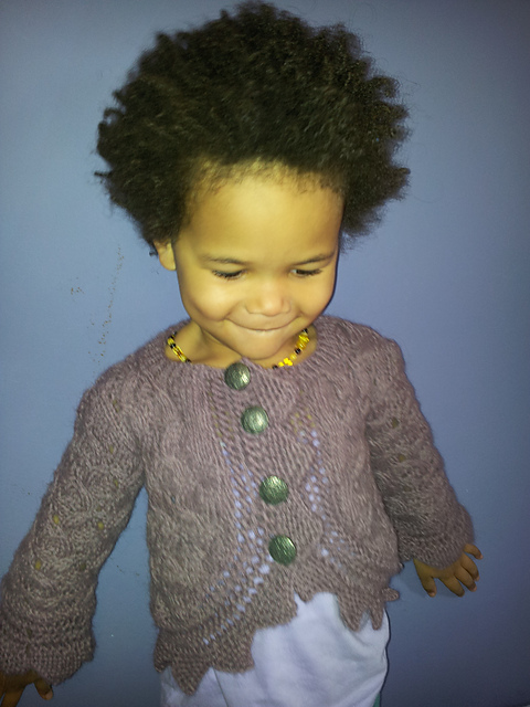 Marie Cardigan with Lace Edges