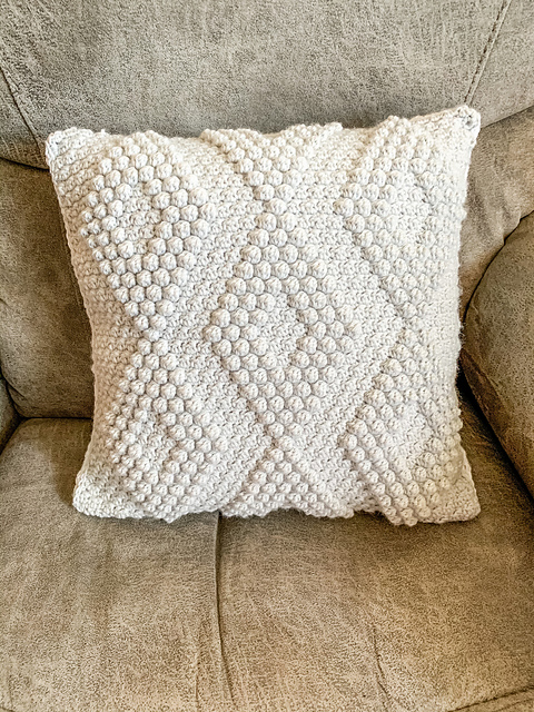 Diamond Bobble Throw Pillow