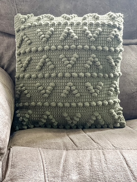Arrow Bobble Pillow Cover