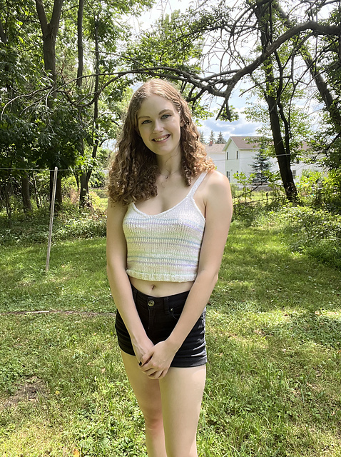 Striped Cropped Tank