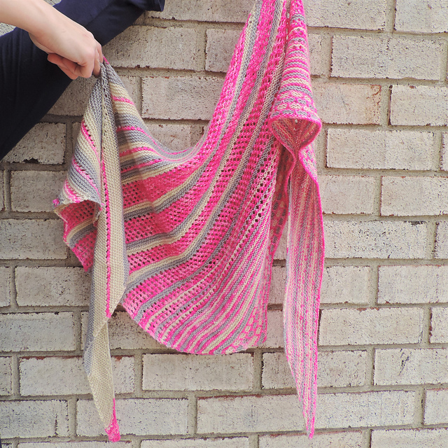 Rose Quartz Spring Shawl