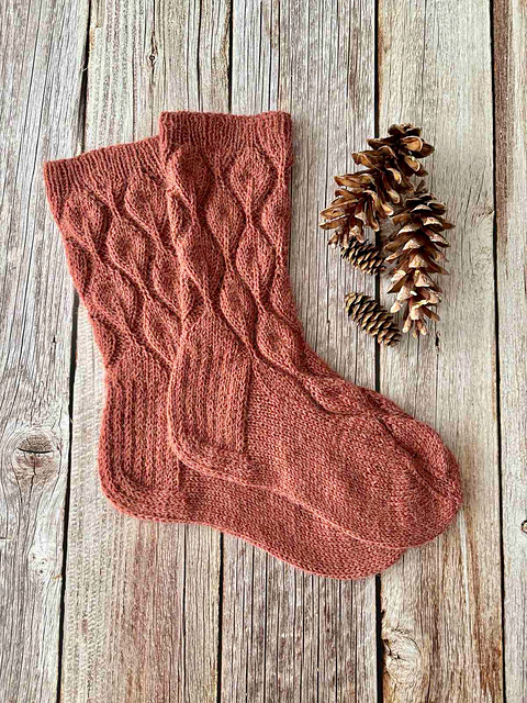 Socks with Leaves