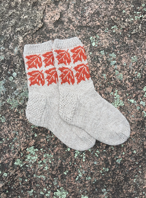 Autumn Maple Leaf Socks