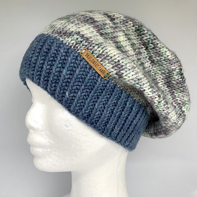 Cross Crown Slouchy Hat