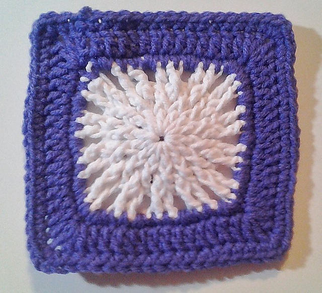Winter Flower 6" Square