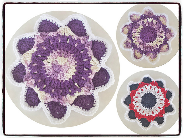 Snow Flower Hot pad