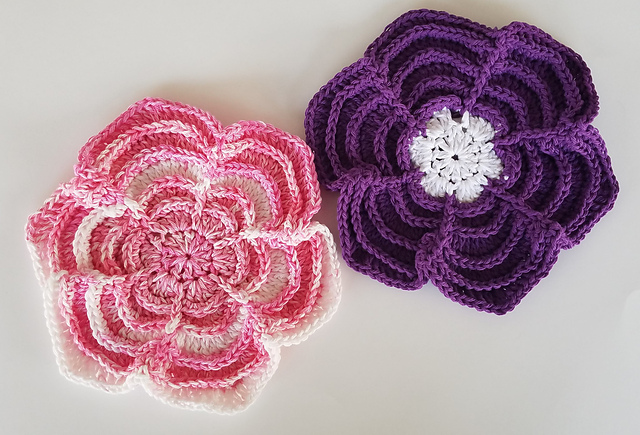 Powerful Petal Dishcloth