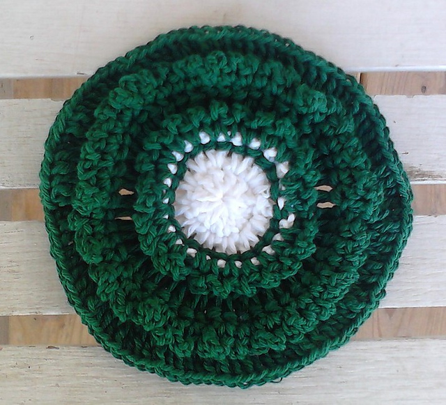 Flower Wreath Dishcloth