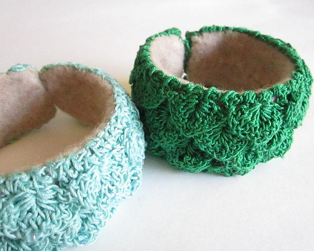 Crocodile Stitch Cuff Bracelet