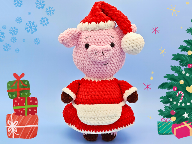 Mrs Claus Santa Pig Mashup