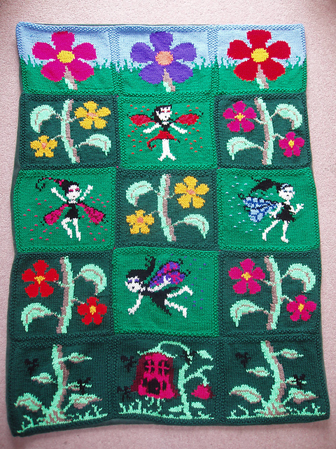 Fairy Blanket single block (mis-sorted)