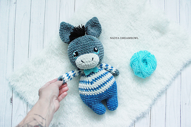 Plush donkey toy