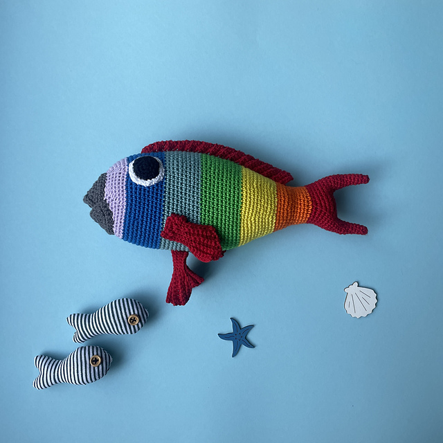Parrotfish amigurumi
