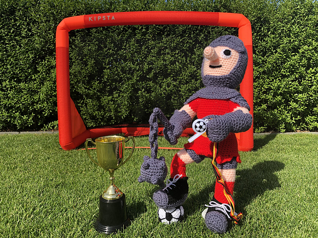 Football mascot doll