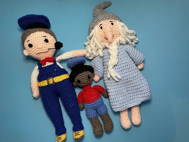 Jim, Luke & Tur Tur dolls