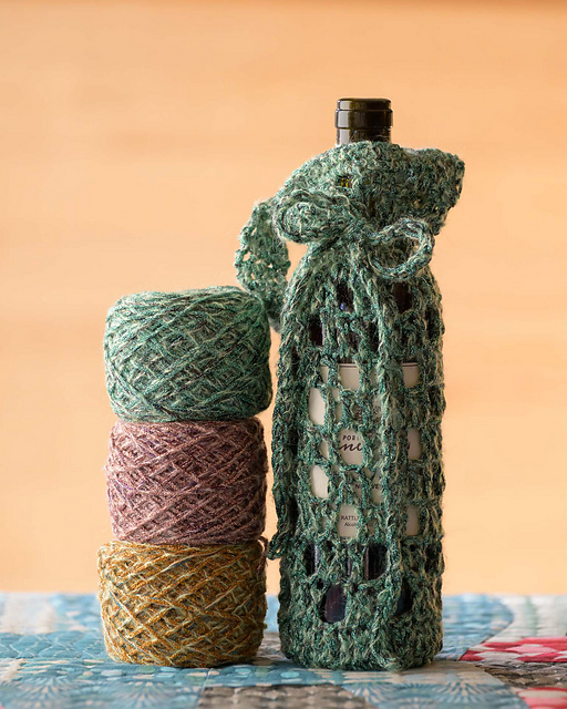 Wine gift bag with sparkle