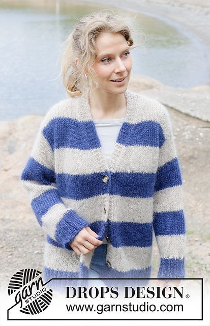 Ravelry: 254-19 Blue Moon Halo Cardigan pattern by DROPS design