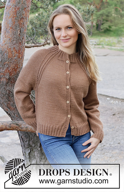 Ravelry: 255-22 Under the Oak Cardigan pattern by DROPS design