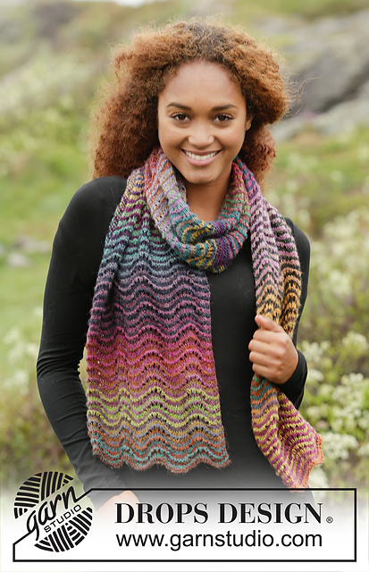 Ravelry: 171-17 Rainbow Ripples pattern by DROPS design
