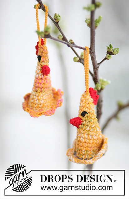 0-551 Crochet Easter chickens