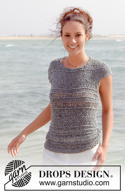 64-6 Sweater with cap sleeves