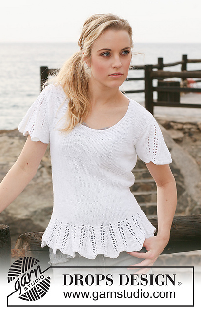 120-23 Top with Flounce in Lace Pattern