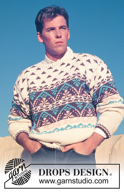 14-19 Jumper with leaf pattern