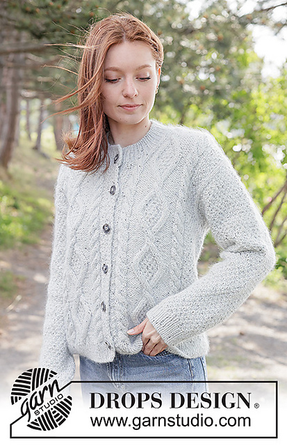Ravelry: 263-10 Stone Veil Cardigan pattern by DROPS design