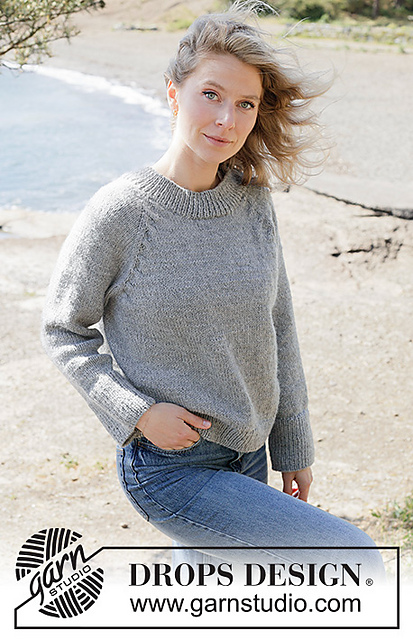 263-21  Grey Feather Sweater