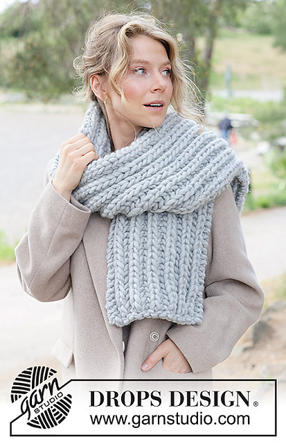 新品タグ アメリヴィンテージ MICHELIN SCARF KNIT Ravelry: 261-34 Glacier Falls Scarf pattern by DROPS design